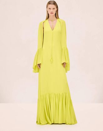 Alexis Francina Maxi Dress In Chartreuse