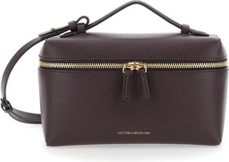 Victoria Beckham Victoria Crossbody Bag - Dames - Toilettassen - Rood - ONE Size - Leer - Tassen