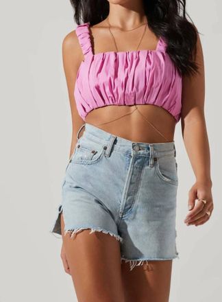 Astr Bubble Top In Pink