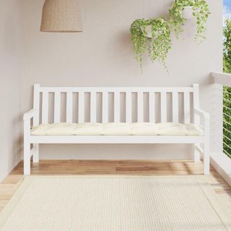 vidaXL Garden Bench Cushion Cream White 70.9x19.7x2.8 Fabric, 314970