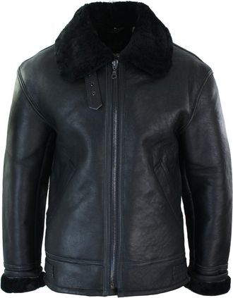 TruClothing Sherling Sheepskin Cream B3 Pilot Jacket