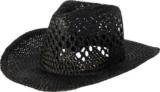 O'Neill Indio Straw Cowboy Hat in Black at Nordstrom