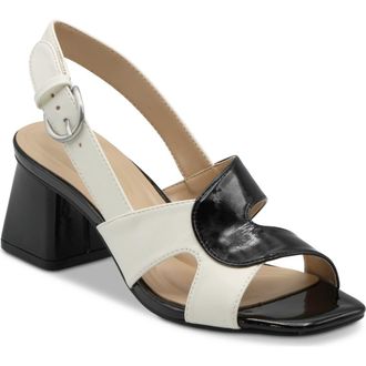 Adrienne Vittadini Trove Sandal in Black/White at Nordstrom Rack, Size 9