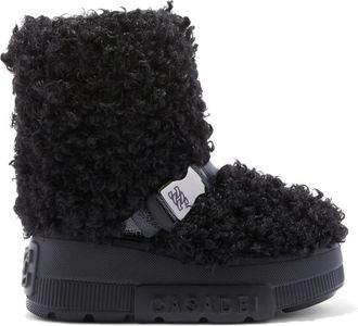 Casadei Black Yeti Moon Boots - Dames - Winterlaarzen - Zwart - 36 EU - Leer - Schoenen