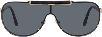 Versace Dark Grey Shield Mens Sunglasses VE2140 100287 140