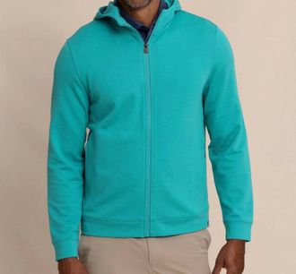 Southern Tide Schooner Full-Zip Hoodie In Spruce Shade