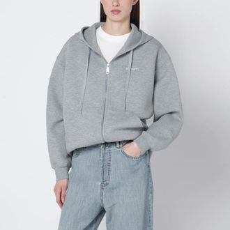 Carhartt Work in Progress Grey zip sweatshirt in cotton blend