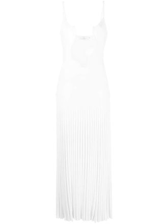 CHRISTOPHER ESBER Maxi-jurk met watervalhals - Beige