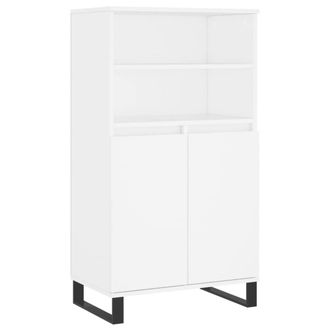 Berkfield Home Highboard White 60x36x110 cm Engineered Wood | Size: 60 x 36 x 110 cm