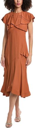 3.1 Phillip Lim Ruffle Overlay Midi Dress