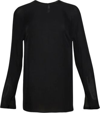 Wardrobe.NYC Blusa semi trasparente - Nero