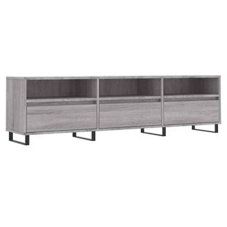 Berkfield Home TV Cabinet Grey Sonoma 150x30x44.5 cm Engineered Wood
