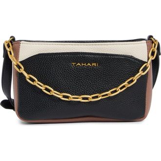 Elie Tahari Hollis Crossbody Bag in Black Block at Nordstrom Rack