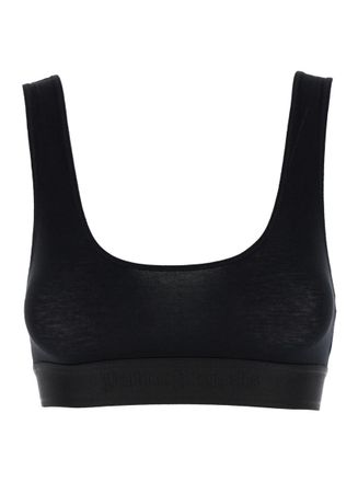 Palm Angels Black U Neckline Sports Bra