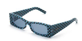 Marni Zokoa Blue/Black Checks OAY Mens Sunglasses Blue Size 56