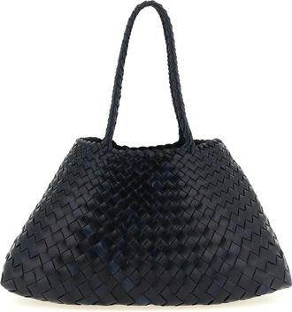 Dragon Diffusion Bolso Tote de Cuero Tejido - Bags - Mujer - Azul - ONE SIZE
