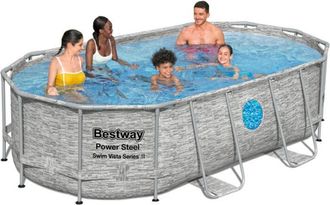 Bestway Piscina Desmontable Ovalada Bestway 56714 Swim Vista 427x250x100 Cm