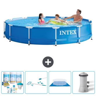Intex Piscina Con Estructura Redonda - 366x76 Cm - 7-piezas S21008