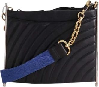 Chlo&eacute; Pre-owned Leren Crossbody Tas - Dames - Vintage Schoudertas - Zwart - ONE Size - Leer - Vintage