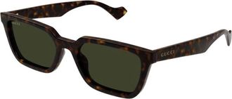 Gucci Gg 1539S Zonnebril - Heren - Zonnebrillen - Bruin - 55 MM - Nylon - Accessoires