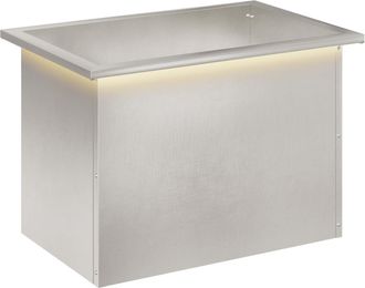 vidaXL Jardinera Para Jard&iacute;n Con Luces Led Plateado 40 X 60 X 40 Cm Vidaxl