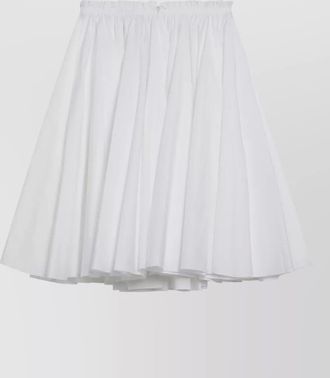 Ami cotton skirt full silhouette pleated design