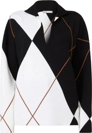 Max Mara Sala Sweater - Dames - V-hals truien - Veelkleurig - S - Wol - Truien & Vesten
