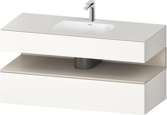 Duravit Qatego Lavabo Encastrado Con Base De Lavabo Consola, - Duravit