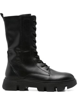 Geox 40mm Vilde combat boots - Black