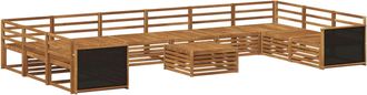 vidaXL Juegos De Sof&aacute;s 11 Uds. Madera De Acacia S&oacute;lida Vidaxl