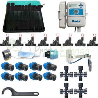 Hunter Kit De Riego De 8 Zonas Con Controlador Exterior X2