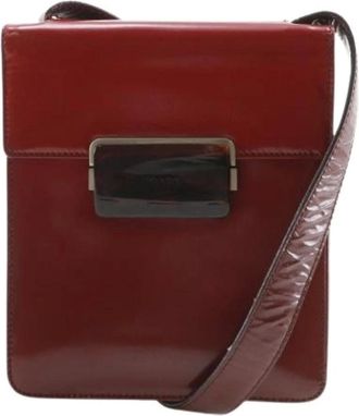 Prada Pre-owned Cross Body Bags, female, Red, Size: ONE SIZE Pre-owned Vintage Cross Body Bag