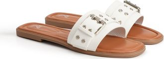 New York & Company Rey Slide Sandal in White at Nordstrom Rack, Size 7.5