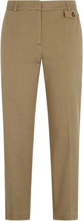 Liu Jo Cropped Trousers, female, Beige, XS, Beige Trousers for Women, Stylish Design
