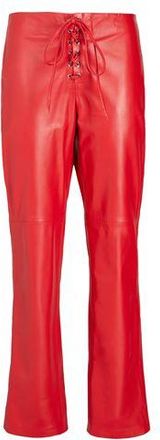 8 by YOOX LEATHER LACE-UP PANTS