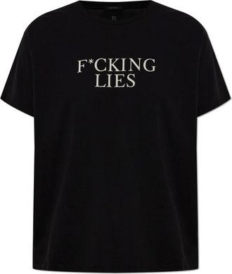 R13 T-shirt stampata - - Tops - Donna - Nero - M