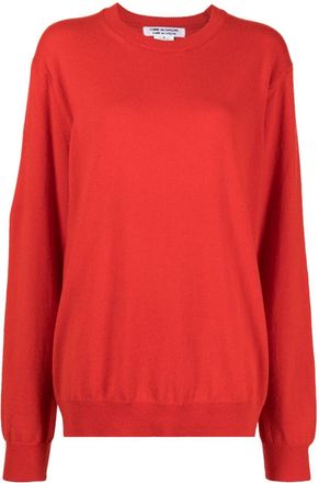 Comme Des Garçons fine-knit cashmere jumper - women - Cashmere - M - Red