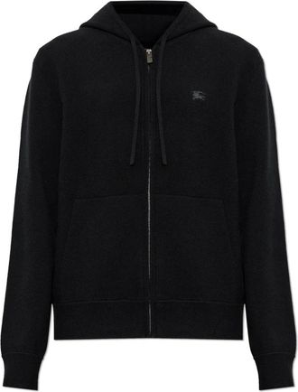 Burberry Cashmere Sweatshirt Cade - Heren - Cashmere truien - Zwart - L - Kasjmier - Truien & Vesten