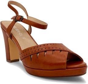 Chelsea Crew Aria Ankle Strap Sandal in Rust at Nordstrom Rack, Size 11