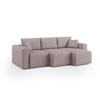 Divani.Store Morfeo Sof&aacute; Con Asiento Extra&iacute;ble En Tela Impermeable 245 Cm Rosa