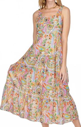 Jade Yoga Womens Mardi Gras Eyelet Maxi Dress In Multi