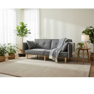 Outdoor Living Finnley Two Seat Grey Sofa Bed - Grey