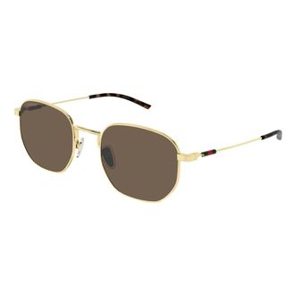 Gucci Sunglasses, male, Yellow, Size: 52 MM Round Frame Sunglasses