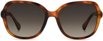 Kate Spade New York eliza 57mm gradient round sunglasses in Havana/brown at Nordstrom