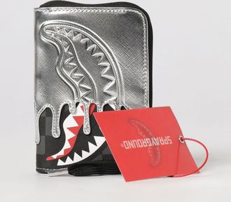 Sprayground Portafoglio Silver Side Drip Black Check
