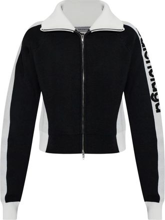 Balenciaga Logo Cardigan - Dames - Truien - Zwart - Maat: XS Zijde