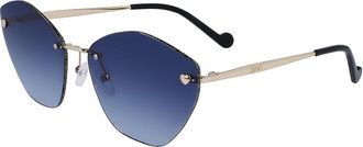 Liu Jo LJ153S 716 Womens Sunglasses Gold Size 62