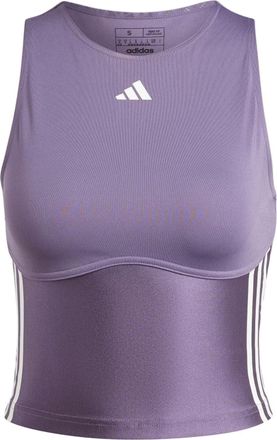 adidas (WMNS) adidas Hyperglam Shine Crop Tank Top Asia Sizing Pueple IN6822
