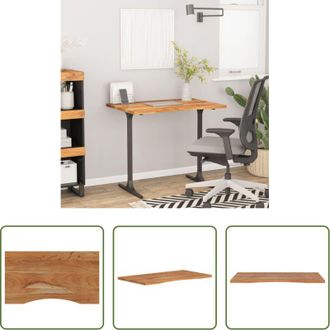 vidaXL vidaXL Tavolo in legno massello - Piano Scrivania 100x50x2,5cm Rettangolare Legno Massello Acacia