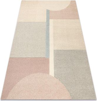 RugsX Flux 461.1.ae990 Alfombra De Lana Osta - Geom&eacute;trica, Estructural, Loft Crema / Beige Beige 120x170 Cm